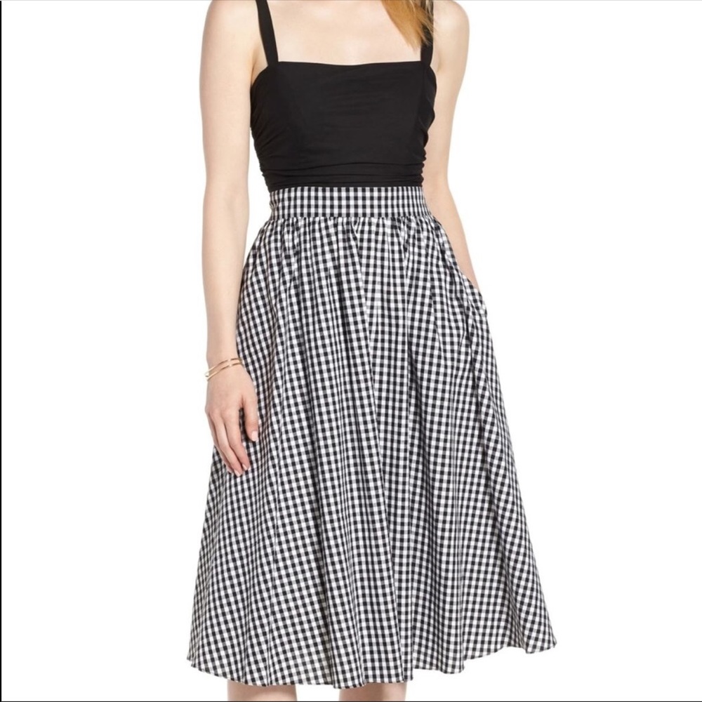 1901 Bow Back Gingham Dress